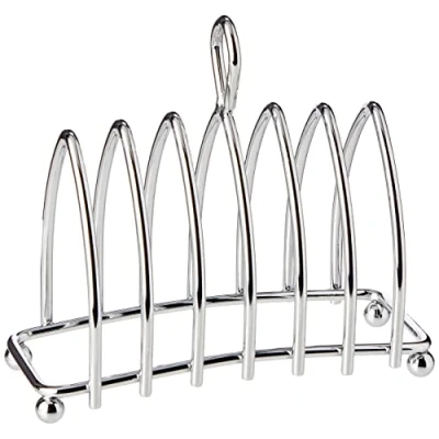 Imagen de Soporte para tostadas KitchenCraft, bandeja cromada seis tostadas, 12,5 x 6,5 10 cm, 1 unidad