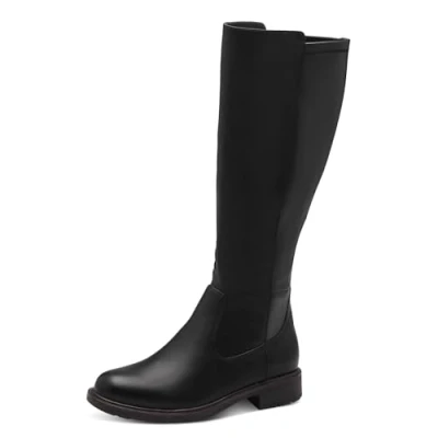 Imagen de Jana Mujer Long Boot Flat 8 25563 43, Botas de Moda, Negro, 39 EU Ancho