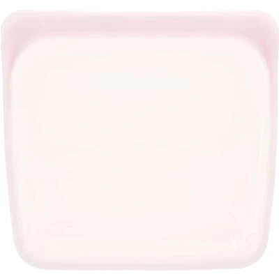 Imagen de Stasher Bolsa de almacenamiento reutilizable silicona platino grado alimenticio, cuarzo rosa (sándwich), reduce el plástico un solo uso, para cocinar, almacenar, cocinar al vacío o congelar,