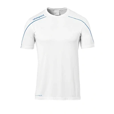 Imagen de uhlsport Stream 22 Shirt Shortsleeved Camiseta De Entrenamiento, Hombre, Blanco/Azur, XXXL