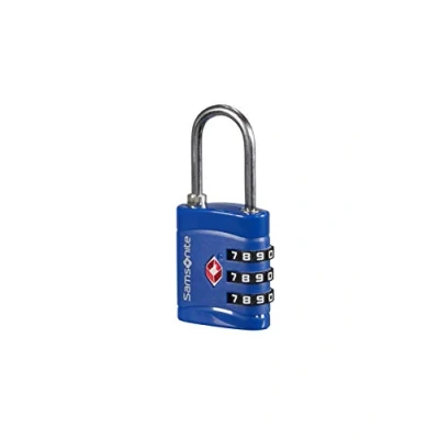 Imagen de SAMSONITE Global Travel Accessories TSA Three Dial Light Combi Candado para equipaje 7 centimeters 1 Azul (Midnight Blue)