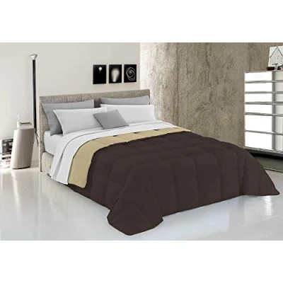 Imagen de Italian Bed Linen Elegant Edredón de Invierno (T EL marrone/panna 1PM)