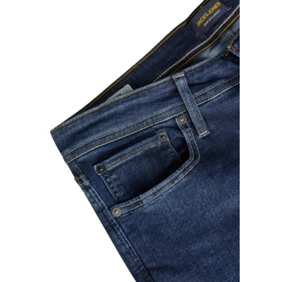 Imagen de JACK &amp; JONES JJIGLENN Pantalones vaqueros elásticos para hombre, ajustados, color Azul y negro, talla 30, 31, 32, 33, 34, 36, 38, Denim (Cb 142), 34W / 34L