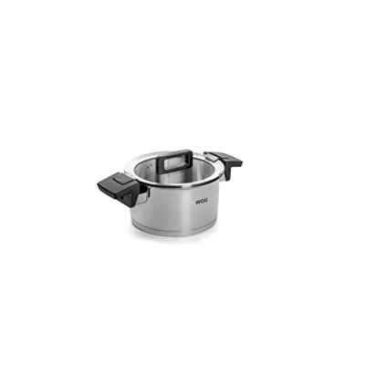 Imagen de Woll 118NC Concept Olla con Tapa (inductiva, diámetro de 18 cm, Altura 10 2,5 l, Tipo Fuegos, Acero Inoxidable, Apta para Horno hasta 200, Plateado), Plata