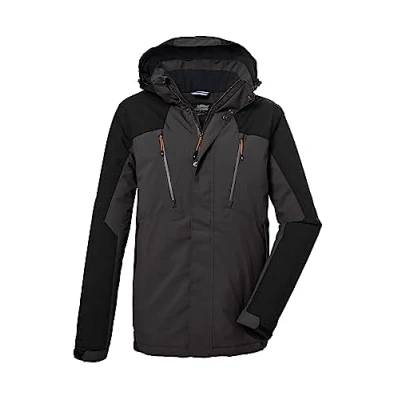 Imagen de killtec Hombre Chaqueta funcional/chaqueta de exterior con capucha desmontable KOW 25 MN JCKT, anthracite, L, 39708 000