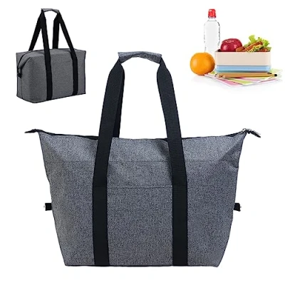 Imagen de Fhioevt 20L Bolsa Térmica Plegable Nevera Grande Isotermica Porta Alimentos Portátil con Aislamiento para Playa,Compras,Picnic,Camping