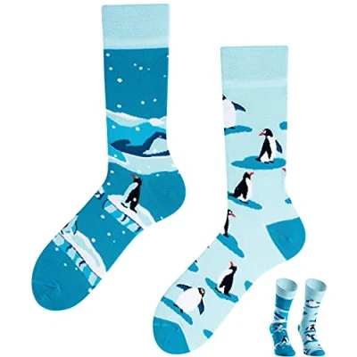 Imagen de TODO COLOURS Casual Mix &amp; Match Calcetines The Penguins Multicolor coloridos azul/blanco 35 38