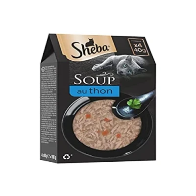 Imagen de Sheba Multipack Soup Comida húmeda para Gatos en Bolsa de porciones Atún 40 x g
