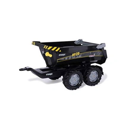 Imagen de Rolly Toys Halfpipe 123261 Krampe HP20, para niños de 3 a 10 años, remolque dos ejes, con función basculante, color negro
