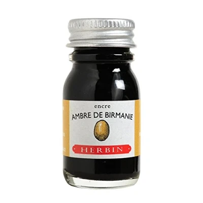 Imagen de Clairefontaine ES J. Herbin (1 botella de tinta 10 ml para pluma estilográfica (), color Bernsteinfarben 2.2 x 5.1 cm