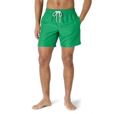Imagen de Amazon Essentials Bañador de Secado Rápido 18 Cm Hombre, Verde Oscuro, XS