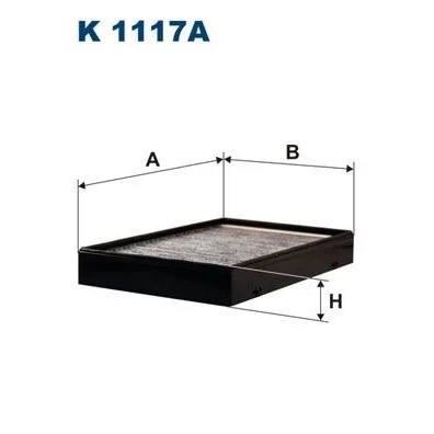 Imagen de FILTRON K 1117A Filtro de habitáculo carbón activado 258 168 36 VOLVO: XC70 I Cross Country, V70 2, 850 Familiar