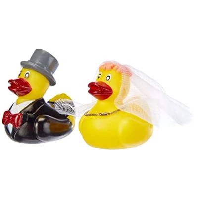 Imagen de Alandra Party Juego de Caja Regalo Mr and Mrs Duck, Multicolor, 10 x 6 7 Centimeters (Alandra Products Ltd. DUCKS 001)