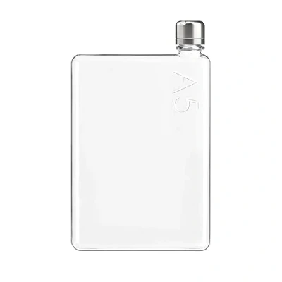 Imagen de memobottle A5 25oz (750ml) Botella de agua delgada para bolsos, junto a libros y computadoras portátiles Tritan libre BPA Moderna minimalista