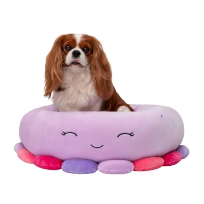 Imagen de Squishmallows Cama Oficial para Mascotas Beula Octopus de 24 Pulgadas, Mediana ultrasuave Felpa Mascotas, Color Morado