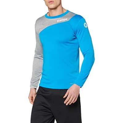 Imagen de Kempa Core 2.0 Longsleeve Camiseta M/L De Entrenamiento Balonmano, Hombre, Azul/Gris Oscuro, L