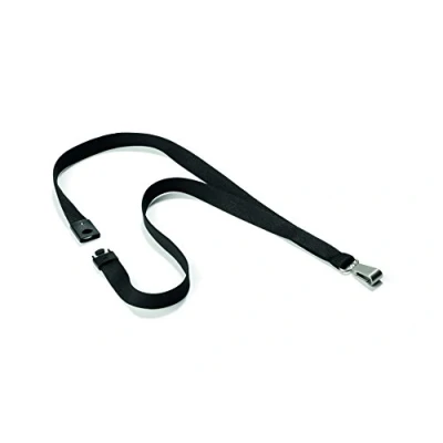 Imagen de Durable 812701 Correa de tela Suave Colores con mosquetón, 10 piezas, negro