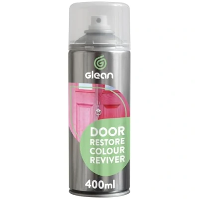Imagen de GLEAN Door Restore Colour Reviver Aerosol 400 ml Restaura las superficies desteñidas restaurador de color uPVC, puerta compuesta, fibra vidrio (GRP),