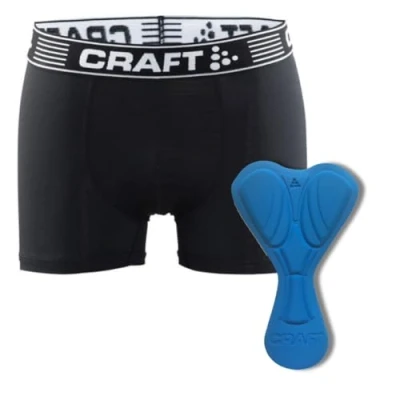 Imagen de Craft Hombre Greatness Bike Boxer M Calzoncillos de Ciclismo, Hombre, M, Blanco/Negro, Small
