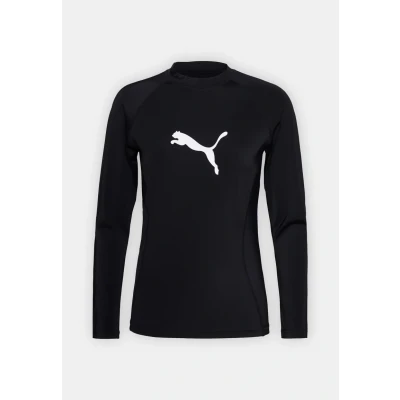 Imagen de Puma SWIM Women LONG Sleeve RASH Guard Top de bikini, Mujer, Talla: Small, Black