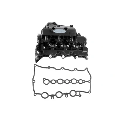 Imagen de VAICO V48 0463 Tapa de Balancines izquierda con junta cubierta válvula tornillos LAND ROVER: Range Rover Sport, Discovery 4, 3