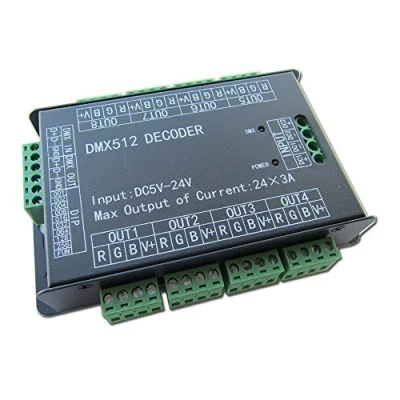 Imagen de High Power 24 Channel 3A/CH DMX512 Controller Led Decoder Dimmer For Project