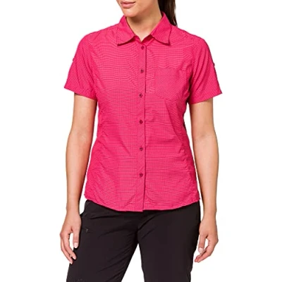 Imagen de CMP Camisa de mujer manga corta, Coral Blanco Roto Hibiscus, XXS