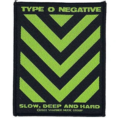 Imagen de Type O Negative Slow, deep and hard Unisex Parche negro verde 100% poliéster