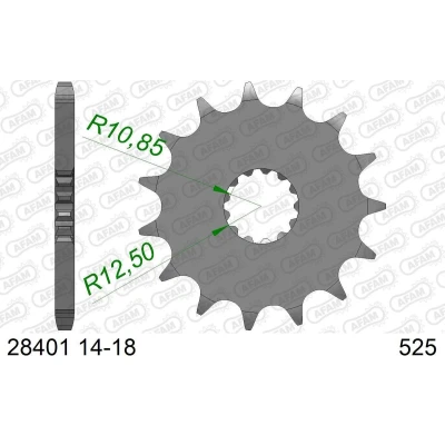 Imagen de AFAM 61800 16 Piñón para cadena