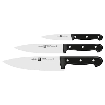 Imagen de ZWILLING Set de cuchillos, 3 piezas, Cuchillo mechador, cocina, para carne, Mango especial acero inoxidable/plástico, Twin Chef