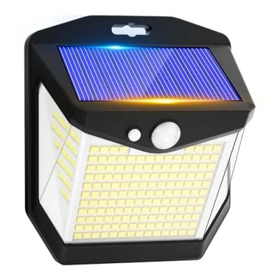 Imagen de Vanranger Luz Solar LED Exterior Jardin: 270 Farolas Focos 248 Luces Solares Sensor de Movimiento Exteriores Lampara IP65 Lamparas Aplique Potente para con Iluminacion Terraza Lámparas