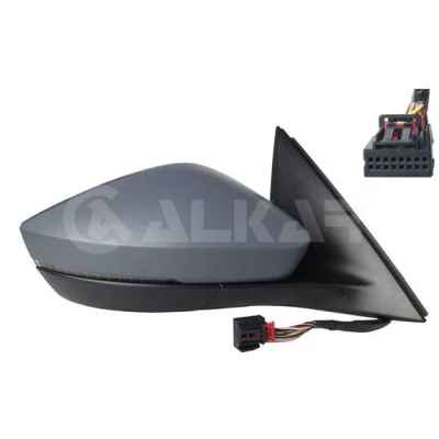 Imagen de Espejo retrovisor Alkar 6144746 derecha imprimado eléctrico calefactable, abatible eléctricamente, convexo para vehíc. con volante a la izquierda