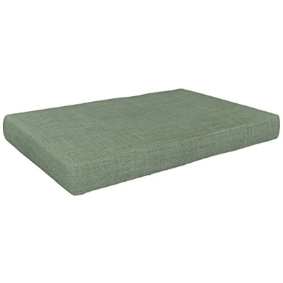 Imagen de POKAR Cojín Asiento 120x80x15cm para Europalés/Europalet, jardín o terraza, Espuma fría, cómodo sofá de paletas DYI, Interior y Exterior, sin palés, Verde