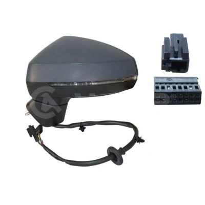Imagen de Espejo retrovisor Alkar 6139782 izquierda imprimado eléctrico calefactable, asférico para vehíc. con volante a la AUDI: A3 Sportback