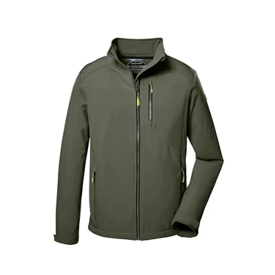 Imagen de killtec Hombres Chaqueta softshell/chaqueta outdoor con cuello alto KOS 263 MN SFTSHLL JCKT, green, 3XL, 41262 000