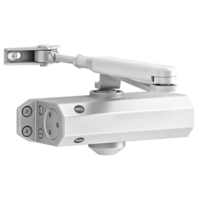 Imagen de Yale 3500 0004 50 Cierrapuerta para Puertas con Brazo Retenedor Blanco Serie Cuerpo + Caja