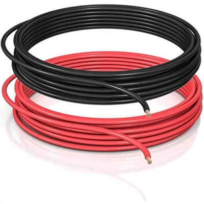 Imagen de DCSk Cable para vehículos 1,00 mm² 10 m FLRY B asimétrico 1.00 de Coche Trenzado Set Color Rojo/Negro 1 mm2