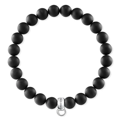 Imagen de Thomas Sabo Pulsera con dijes en plata de ley 925 negra X0219 023 11 L17.5