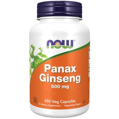 Imagen de Now Foods, Panax Ginseng Extract, 500mg, 250 Cápsulas veganas, Probado en Laboratorio, Sin Gluten, Soja, Vegetariano, No GMO