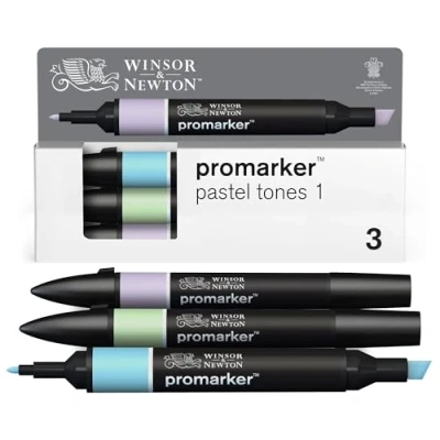 Imagen de Winsor &amp; Newton Promarker, Set de 3 Tonos Pastel 1