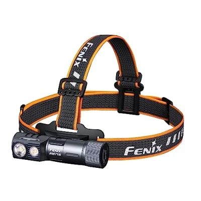 Imagen de FENIX HM71R, linterna frontal recargable y extraíble, 2700 lúmenes, 230 m, 48 horas máximo, base magnética, IP68