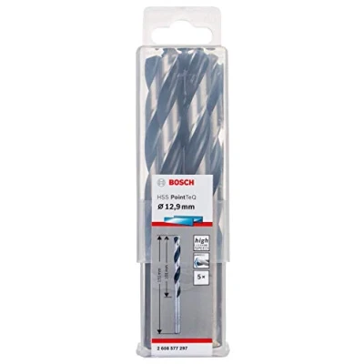 Imagen de Bosch Professional 5 brocas helicoidales HSS PointTeQ, para metal, 12.9 x 101 151 mm, accesorio de taladro