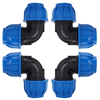 Imagen de Conector TuberíA Agua 4 Piezas Pe Codo Material PláStico 32 Mm Adecuado Para Accesorios Ppr Pvc Y Otras TuberíAs