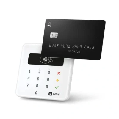 Imagen de Lector De Tarjetas Portátil Sumup Air Pago con Tarjeta Débito, Crédito, Apple, Google Pay y más Terminal Móvil Tecnología RFID NFC Solo Acercar Su Teléfono O Chip &amp; Pin