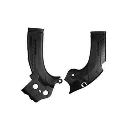 Imagen de POLISPORT 8471500001 Juego de Protectores chasis Fabricados en plástico Duradero y Resistente a los Impactos Compatible con Motocicletas Yamaha Color Negro
