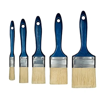 Imagen de Hardy Set de 5 Pinceles 13 Mm 25 38 50 63 Serie 06 para Pintar con Cualquier Pintura Cobertura Precisa Cerdas Sintéticas Mango Perfilado Antideslizante