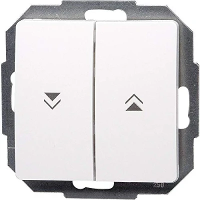 Imagen de Kopp 651502087 Interruptor de persianas y Puertas automáticas, Arctic White