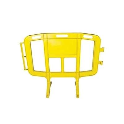 Imagen de Valla plastico pvc 1,26 mt amarilla (kit de 3 unidades) patas giratorias