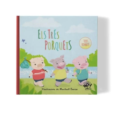 Imagen de Els tres porquets: Contes clàssics en català i rimats Llibres infantils per a 2 anys: 1 (Contes rimats)