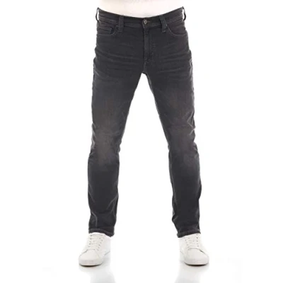 Imagen de MUSTANG Vaqueros Vegas Slim Fit Pantalones Elásticos Algodón Negro Gris Azul W30 W40, Denim Black (4000 883), 36W x 32L